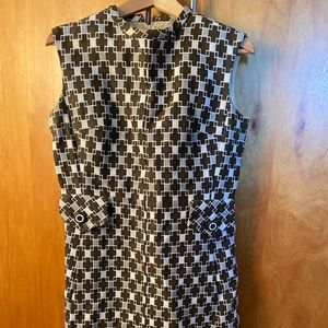 Vintage Dress with Geo Design